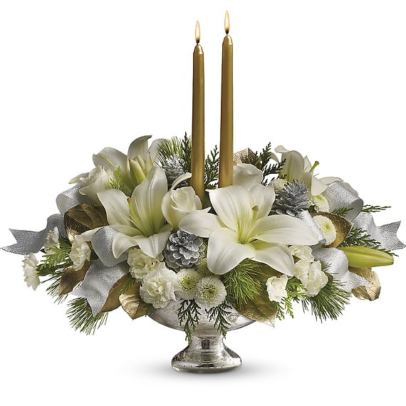 Silver And Gold Centerpiece