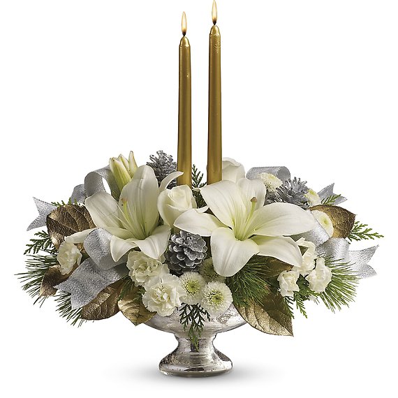 Silver And Gold Centerpiece